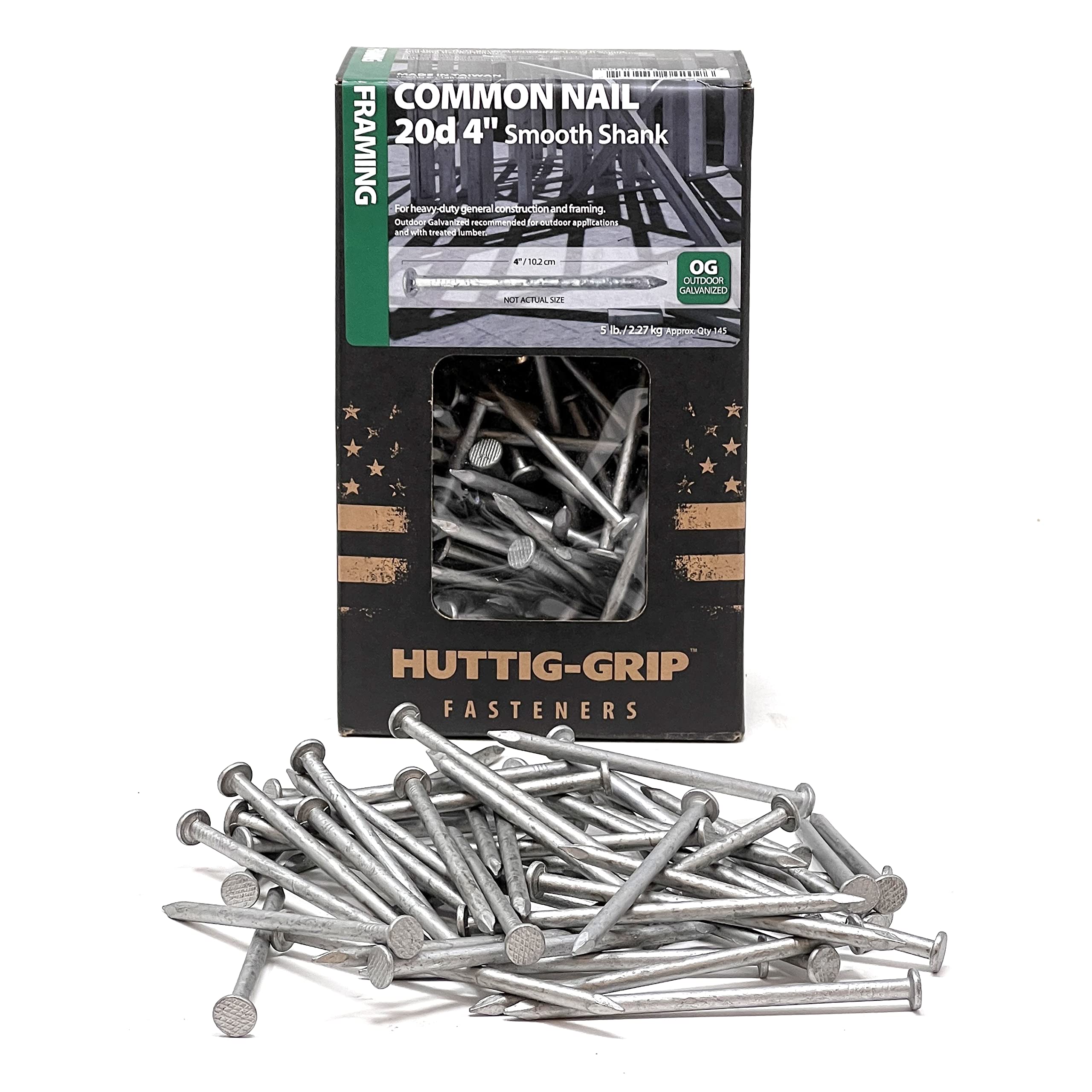 Huttig-Grip 4 in Framing Common Nail 20d