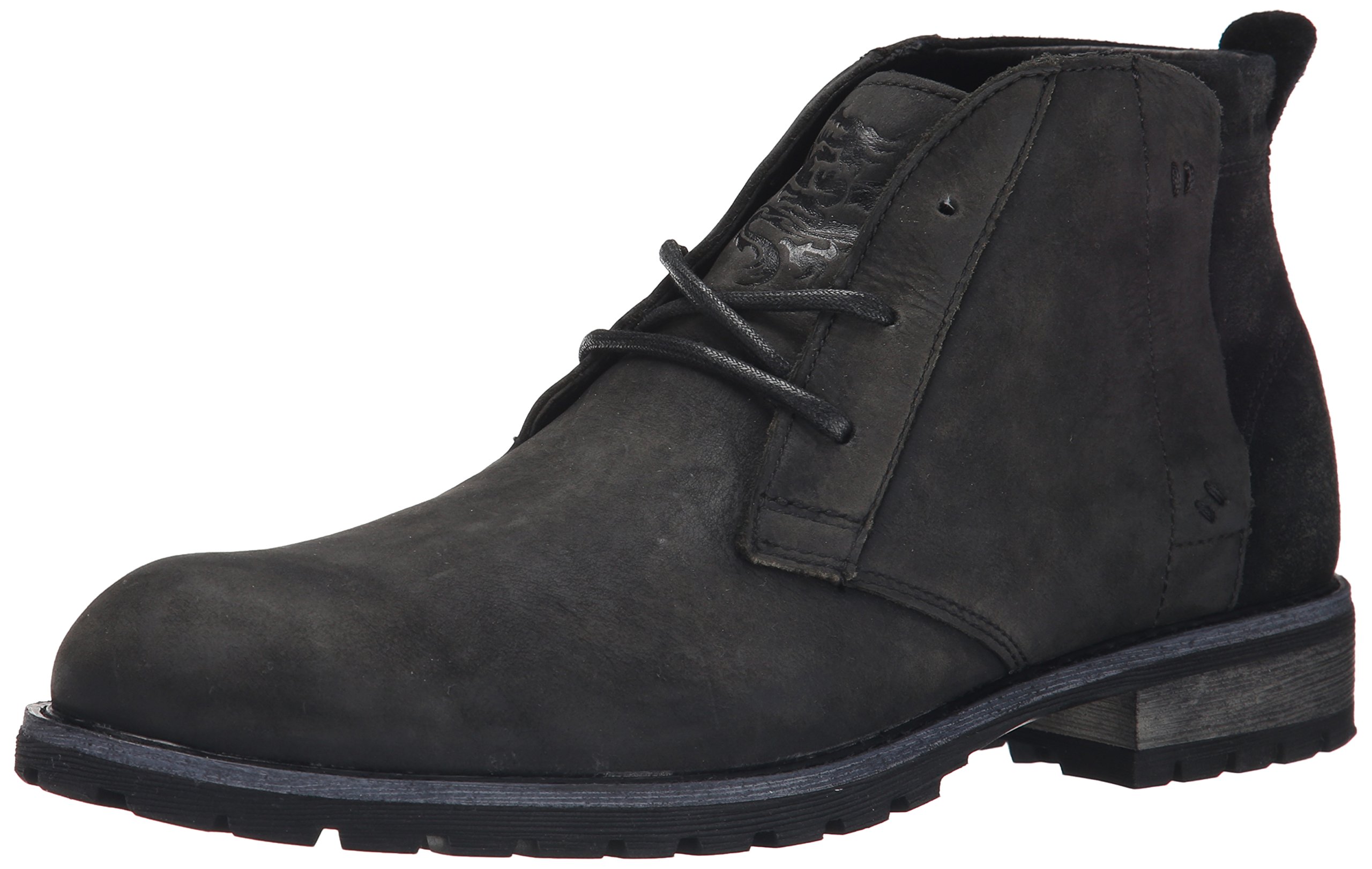 Mark Nason Loretto chukka lace up boot in distressed black leather and suede Mark Nason Lace Up Boots for Men with Upper Leather for Sale  main image 4