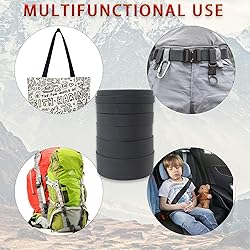 ZHFMILY 2 inch Black Nylon Webbing Strap with