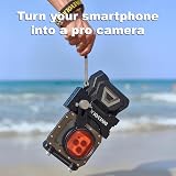 DIVEVOLK Expansion Clamp Sea Touch 4 Housing w/ Red & Purple 67mm Filters view 5
