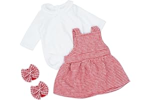 BABESIDE 3 Pcs Reborn Baby Doll Clothes for 17-22 Inch Dolls, Skirt Baby Doll Clothes Outfits for Newborn Baby Doll Boy&Girl