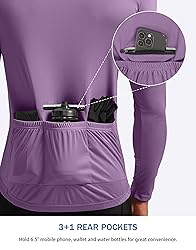 Men's Cycling Jersey Moisture Wicking Long Sleeve
