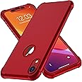 ORETECH for iPhone XR Case, with [2 x Screen Protectors] [10 Ft Military Grade Drop Test] [Camera Protection] 360° Shockproof Slim Thin Phone Case iPhone XR Cover 6.1" - Red