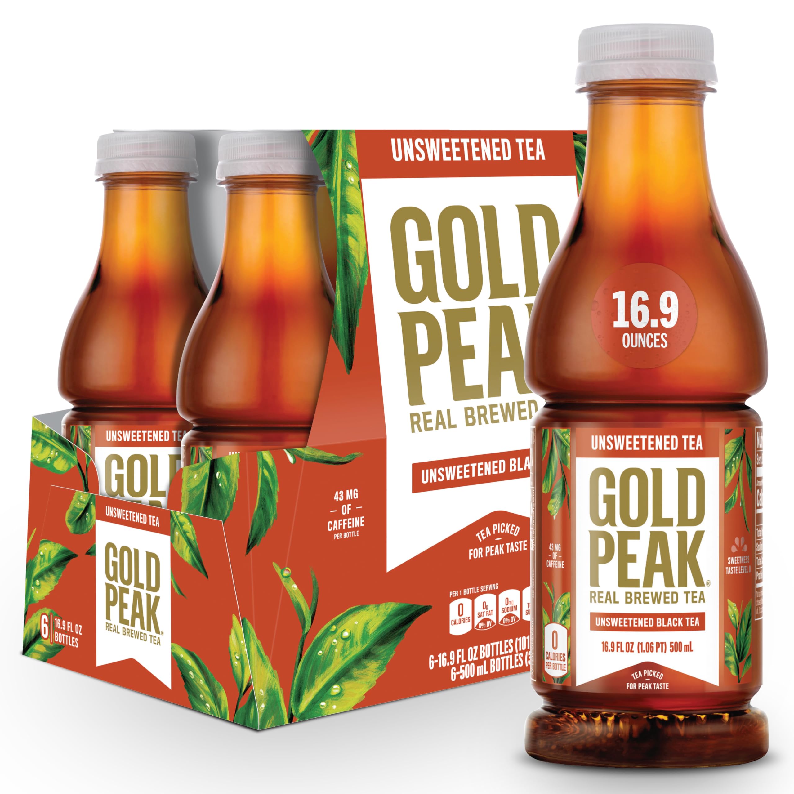 Photo 1 of ***NON-REFUNDABLE THESE ITEMS ARE NON-REFUNDABLE FOOD/DRINKS ARE PAST EXPIRATION - FOOD/DRINKS ARE EXPIRED - THESE ITEMS ARE NON-REFUNDABLE***
Gold Peak Tea, Unsweet Tea, 16.9 fl oz, 6 Pack 3-Boxes