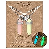 MJartoria BFF Necklace for 2 Crystal Charms Best