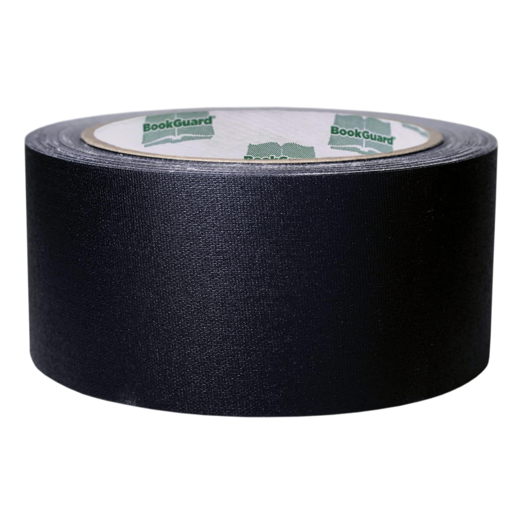 Bookguard 2" Black Colored Premium-Cloth Book Binding Repair Tape | 15 Yard Roll Brand