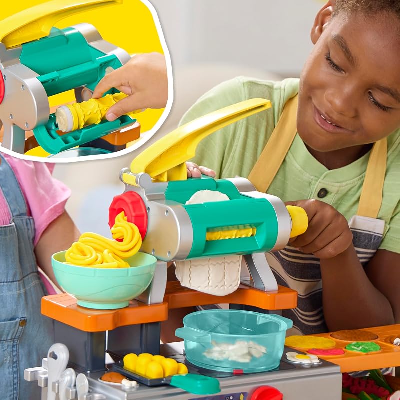 La Cuisine des Petits Chefs, Coffret de pâte à Modeler avec Sons de Cuisson réalistes, Plus de 25 Aliments à créer, Loisirs créatifs pour Enfants, dès 3 Ans — photo 8 sur 8