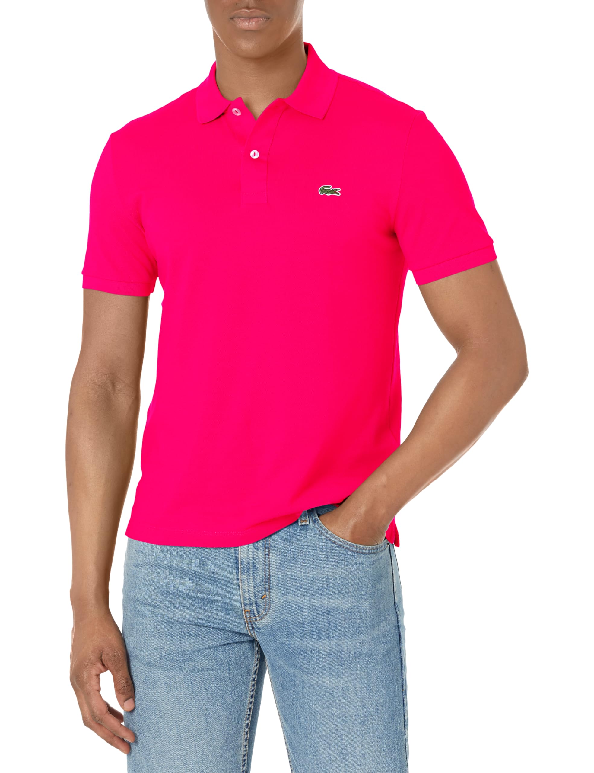 Lacoste Mens Men’s Short Sleeve Classic Pique Polo Shirt, Spinelle, 3X-Large