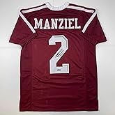 Facsimile Autographed Johnny Manziel Texas A&M Maroon Reprint Laser Auto College Football Jersey Size Men's XL