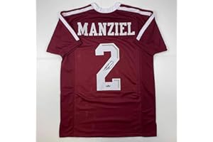 HOFSM.COM HALL OF FAME SPORTS MEMORABILIA Facsimile Autographed Johnny Manziel Texas A&M Maroon Reprint Laser Auto College Football Jersey Size Men's XL