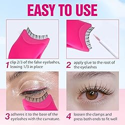 False Eyelashes Applicator Tool Lashes Clip for