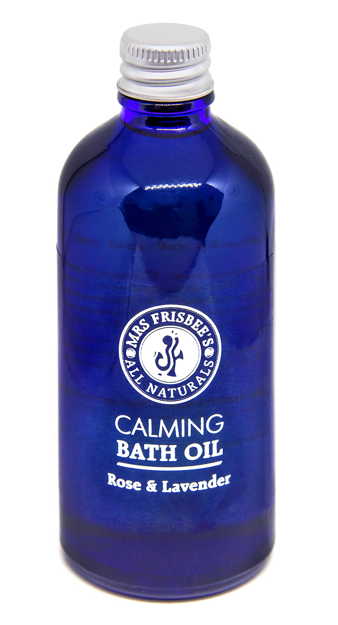 Calming Aromatherapy Bath Oil with Rose and Lavender Pure Essential Oils, Jojoba Seed Oil, Sunflower Seed Oil and Natural Vitamin E/Handmade/Natural/Vegan/Cruelty Free