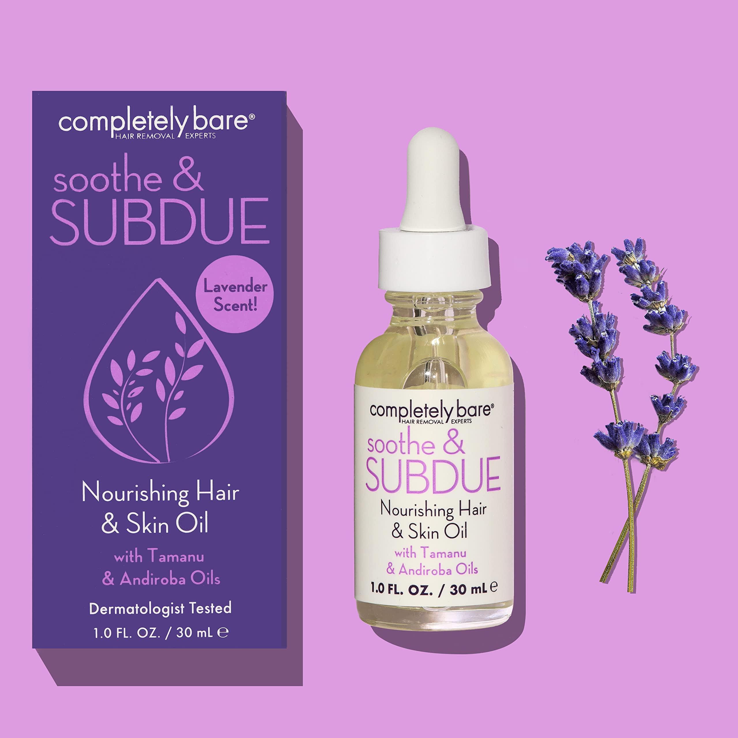 Completely Bare soothe & SUBDUE Nourishing Hair & Skin Oil - Reparative Tamanu & Andiroba Oils