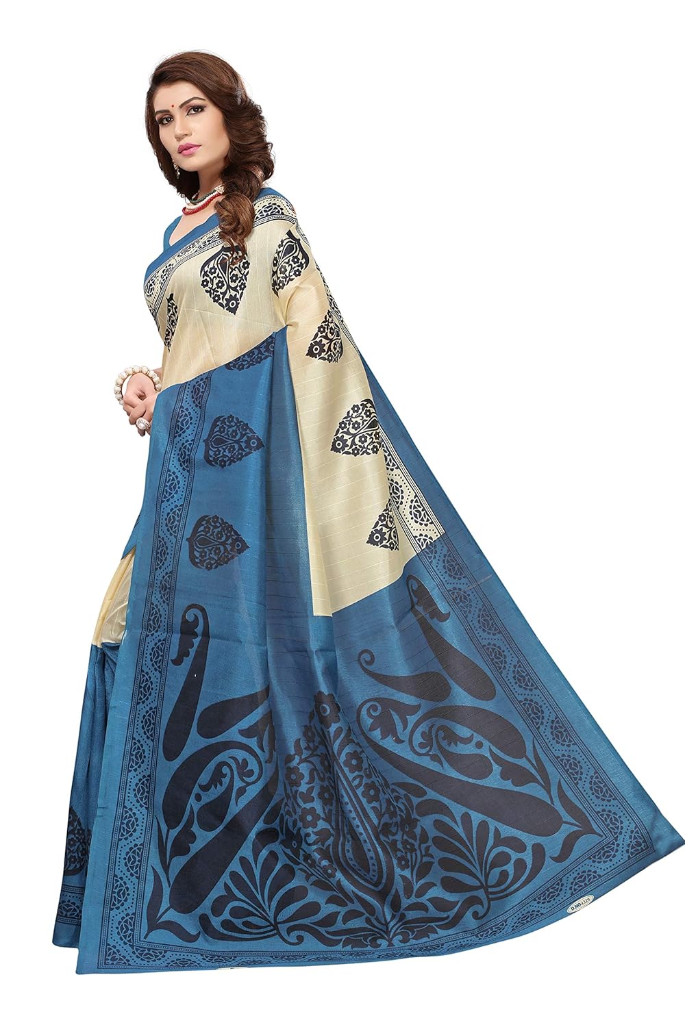 indira designer cotton saree with blouse piece