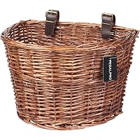SUPVOX Cinghie per Cestino Anteriore Bici in Pelle Regolabili, Set 3