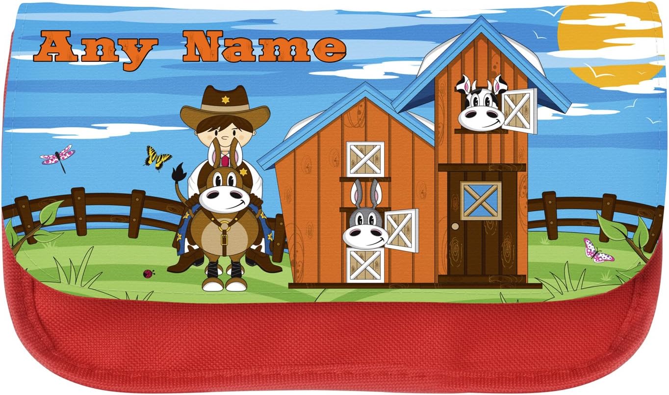 Little Giant Kids Personalised Cowboy Pencil Case
