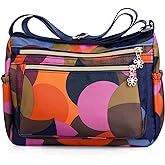 NOTAG Nylon Purses Lightweight Shoulder Bags Multipockets Crossbody Handbags with Adjustable Shoulder Strap | Nylon, Lightweight, Multipockets