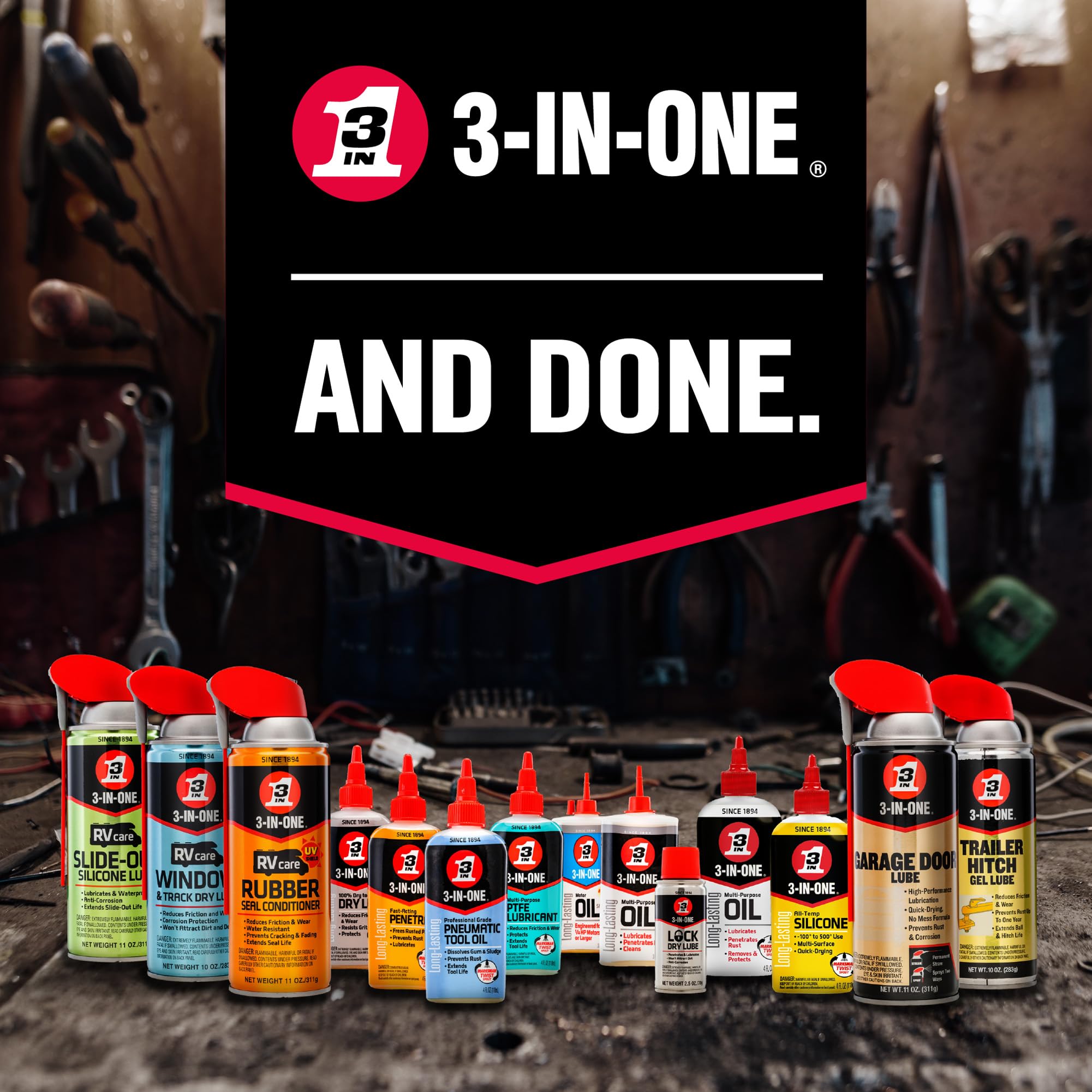 3-IN-ONE Professional Grade Pneumatic Tool Oil, 4 OZ [12-PACK]