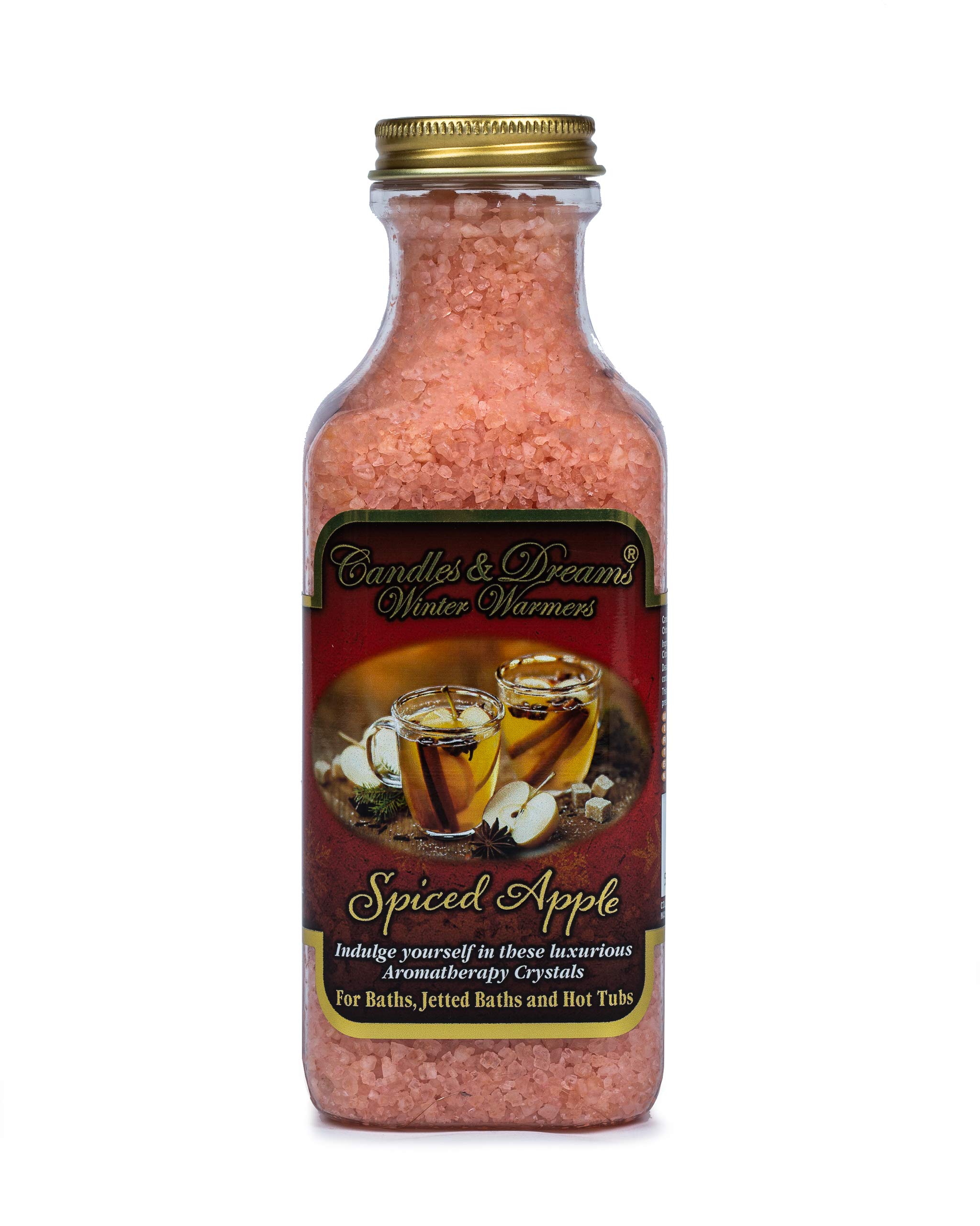 Candles and dreams Hot tub spa/ Bath aromatherapy scents crystals ( Spiced Apple) Vegan (500g)