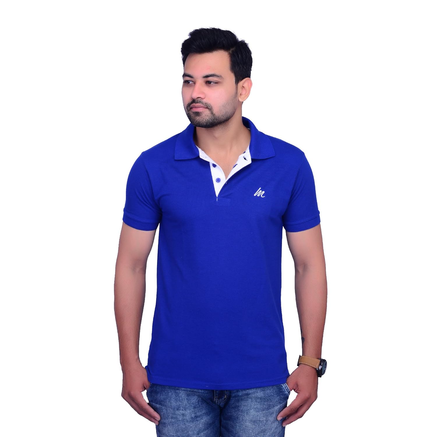 Buy La Milano Brand Men's Slim Fit Polo Neck T-Shirt Half Sleeves Casual Shirt for Men Cotton 
