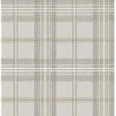 NextWall Harry &amp; Grace Herringbone Plaid Premium Matte Non-Woven Peel and Stick Wallpaper (Frosted Calcutta)