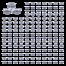 ZFYOUNG 150pcs plastic cosmetic jar 7g/7ml clear