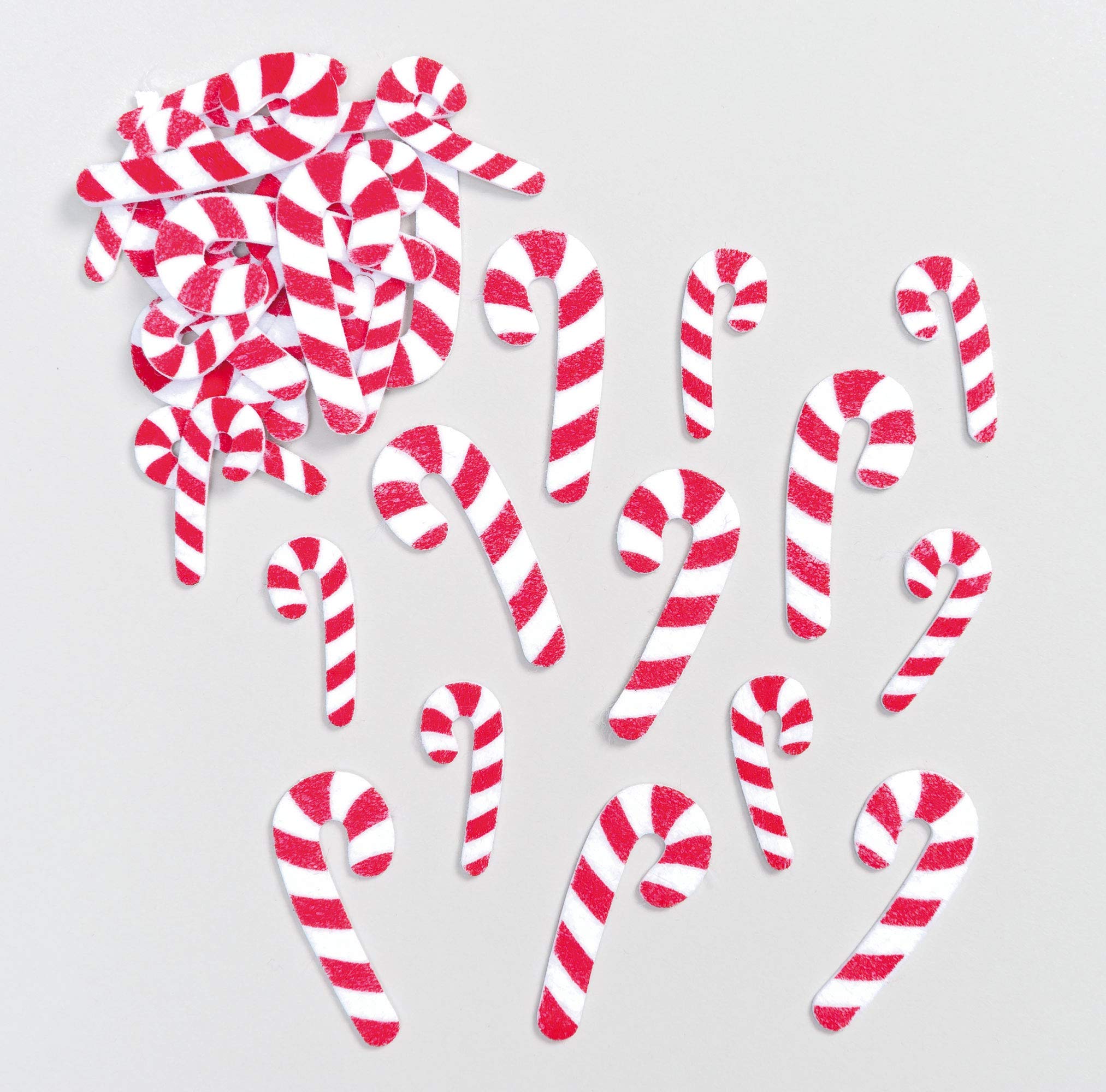 Baker Ross Candy Cane Felt Stickers (Pack of 100)