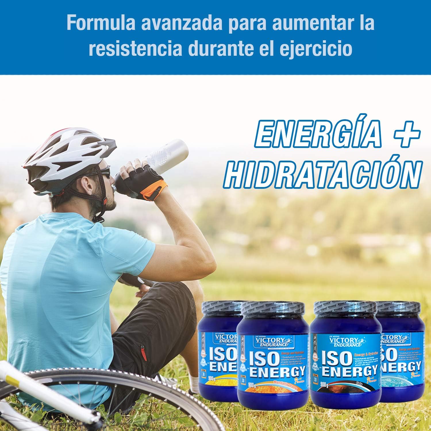 VICTORY ENDURANCE Iso Energy Orange Tangerine 900g; Fast Energy and Hydration with Extra Mineral Salts and Enriched with Vitamin C - Image 4