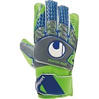 uhlsport Tensio Green Soft HN Comp Guanti da Portiere, Unisex, TENSIONGREEN Soft HN Comp, Dark Grau/Fluo Grün/Marin, 9.5
