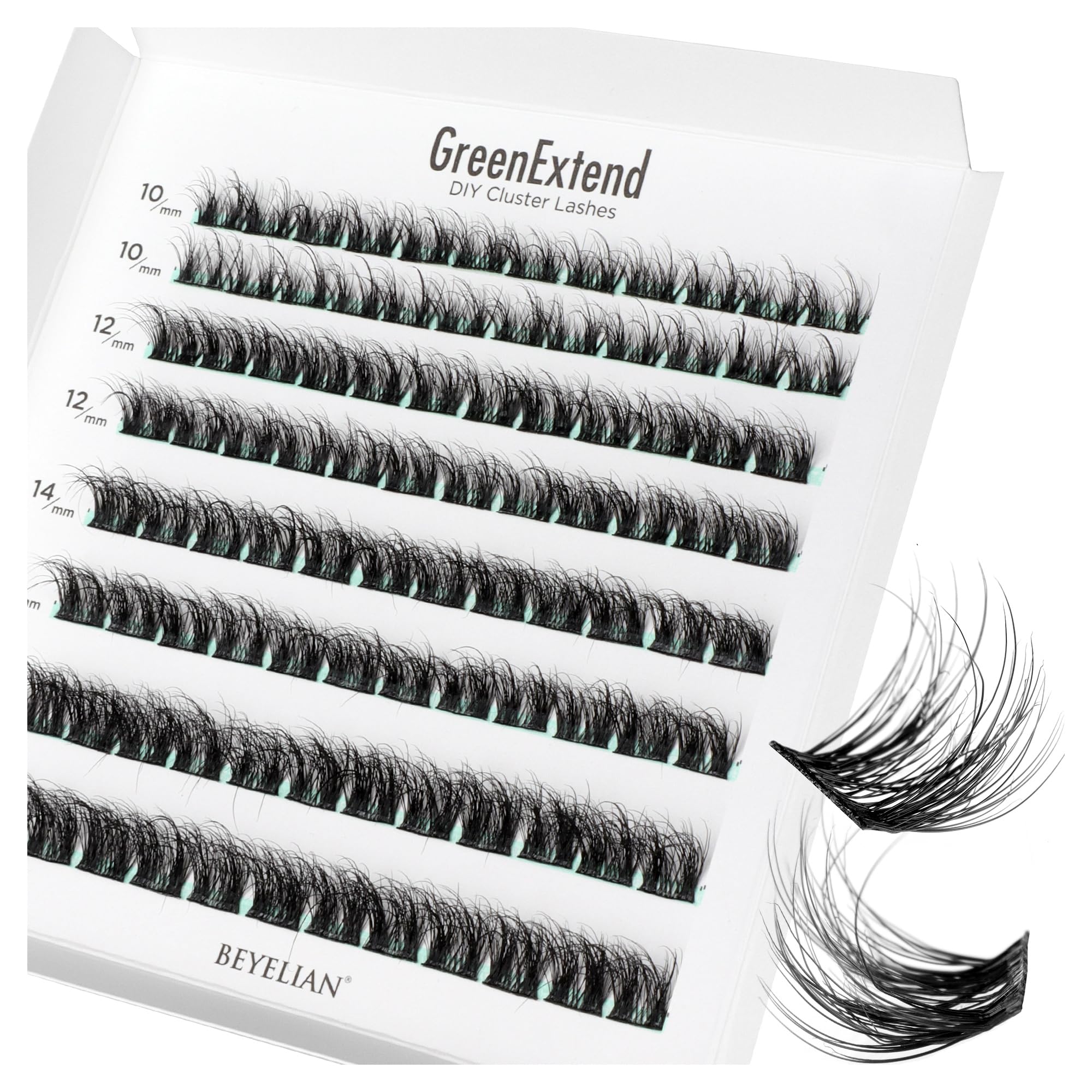 BEYELIAN Cluster Lashes Wispy Cluster Eyelash Extensions 3D DIY Lash Clusters 10-16mm Multilayered Eyelash Clusters, Reusable Fluffy Individual Lashes Cluster DIY at Home (ZJ02) — image 1