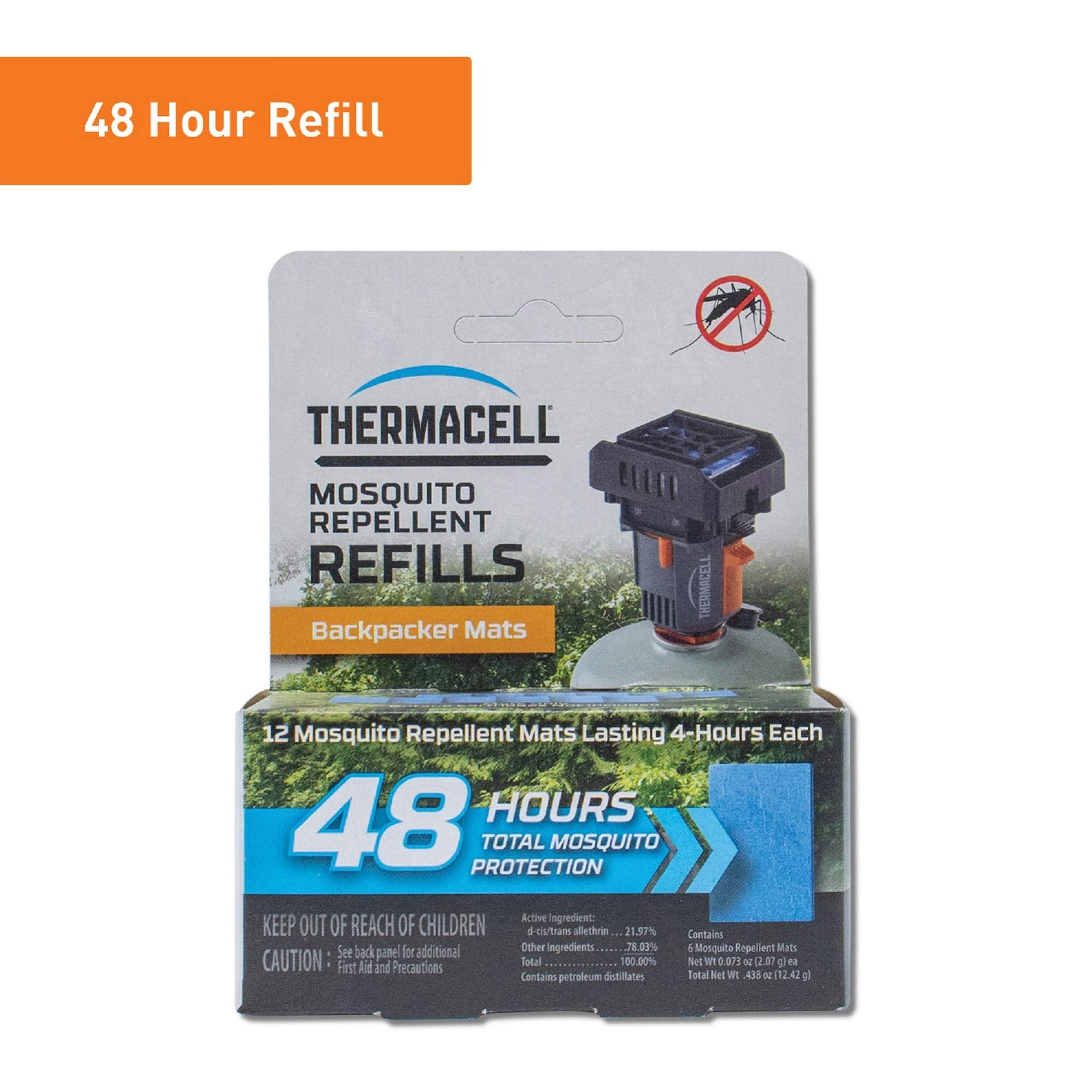 Thermacell Backpacker Mosquito Repellent MatOnly 48Hour Refill