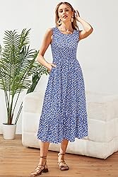 STYLEWORD Womens Summer Dresses Casual Sleeveless