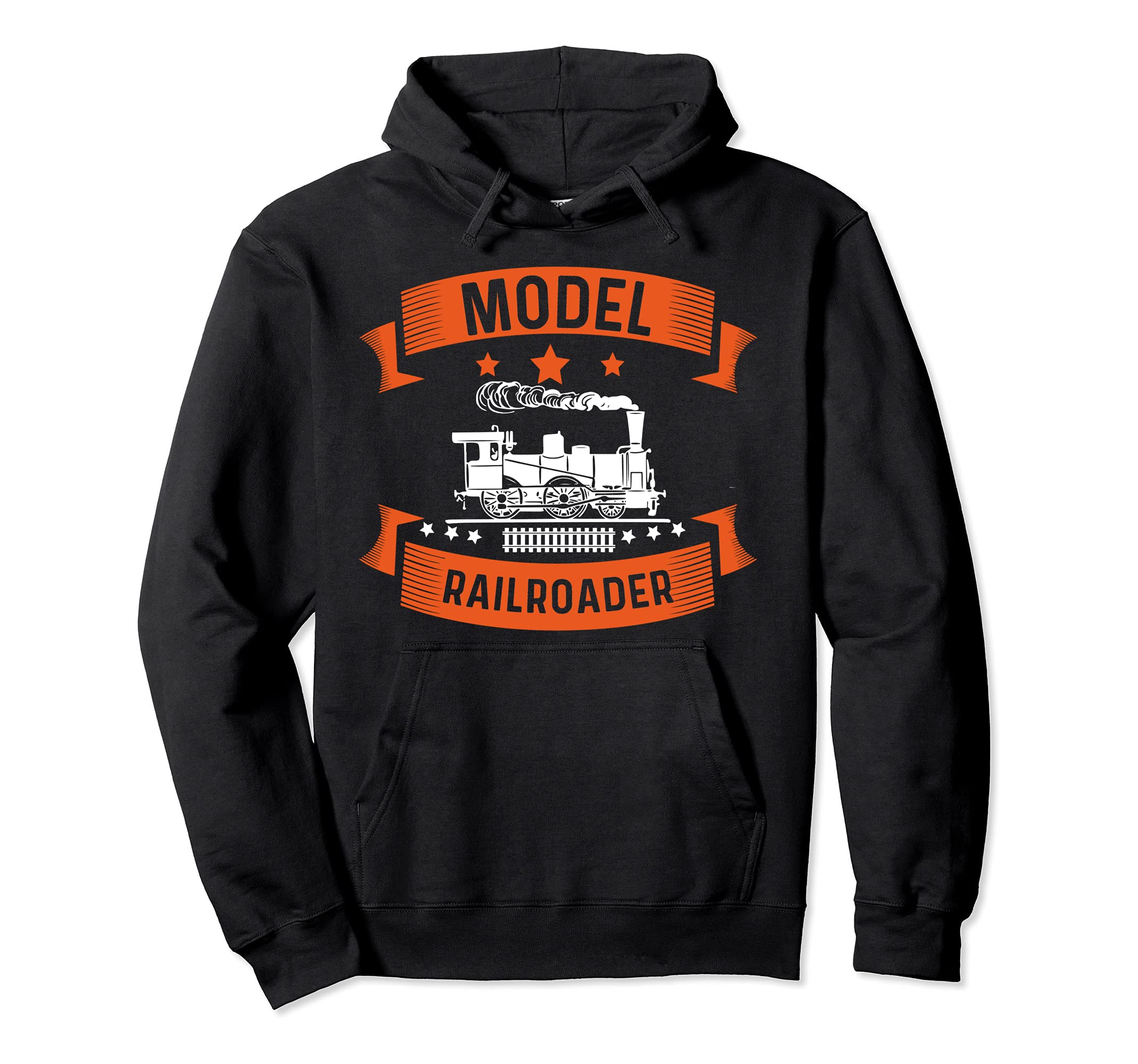 Model Train Collector Railfan Model Railroader Enthusiast Pullover Hoodie
