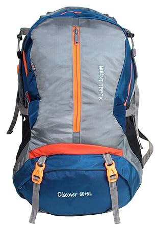 Mount Track Discover Rucksack, Hiking & Trekking Backpack 60+5 Ltrs with Rain Cover