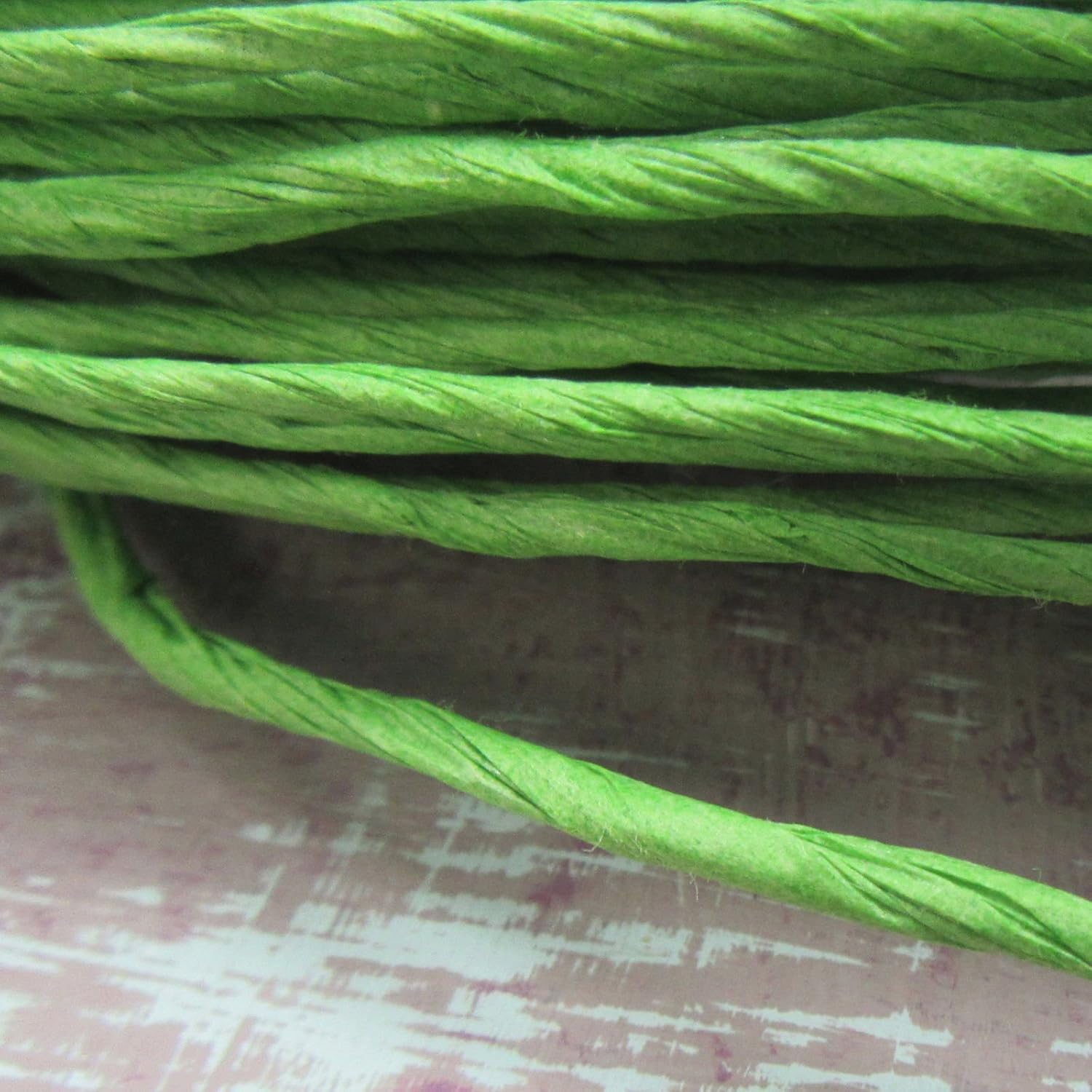 20 Metres x 2mm PAPER CORD RAFFIA TWINE CRAFT ROPE STRING *17 COLOURS