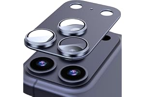 Suoman for iPhone 17 Pro Max Camera Lens Protector,[Strong Adsorption] Full Coverage Premium Tempered Glass Metal Frosted Rea