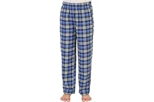 Gioberti Boys Flannel Lounge Pajama Pants - Yarn Dye Brushed with Elastic Waist