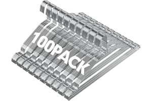 SPECILITE Metal Wire Hangers 100 Pack, Bulk for Commercial and Home, 16 Inch 12 Gauge Ultra Thin for Standard Size Clothes, Coats, Suits, Shirts-Chrome