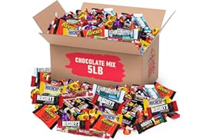 KATIE’S KANDY KORNER Chocolate Candy Variety Pack, 5lb Pack of Candy Bulk Individually Wrapped, Ideal Candy Mix to Share with Family and Friends, Perfect themed candy for Parties