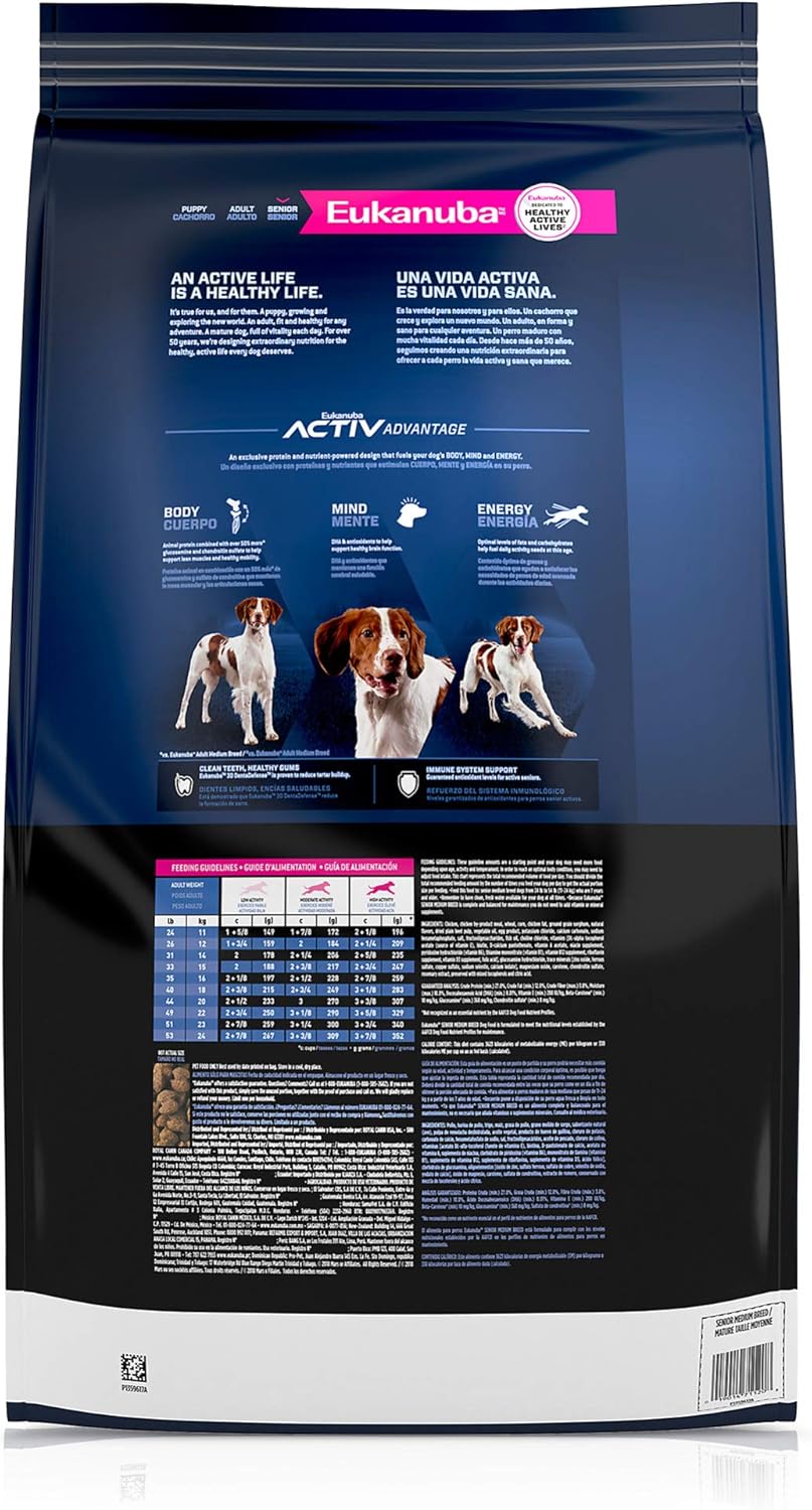 eukanuba medium breed dog food 15kg