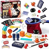 VIANBYE Magic Kit for Kids - 24 in 1 Magic Tricks Magician Starter Set with Video Instructions for Easy Learning, Christmas Halloween Birthday Gifts for Ages 6 7 8 9 10 11 12 Years Old Boys Girls