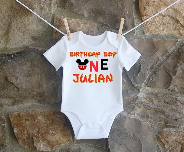 Amazon Com Mickey Mouse 1st And 2nd Birthday Shirt For Boys Mickey