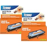 TERRO Ant &amp; Roach Bait, 8-Pack, Indoor Ant Killer and Roach Killer | Pre-Filled Dual Bait Stations Attract and Kill Ants, Roaches, and Silverfish, Ready-To-Use Indoor Bait with Twist Tab, T360SR