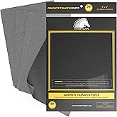 thumbnail image 2 of KINGART Graphite Transfer Paper - 25 Sheet Wax-Free Tracing Paper For Artists & Crafters 2 of 13
