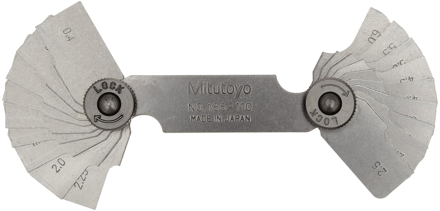 Mitutoyo 186110 Radius Gauge, 0.4 mm6 mm Range Amazon.co.uk