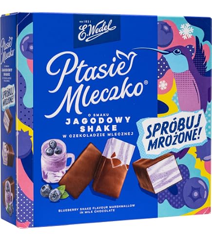 Amazon.com: E. Wedel, Ptasie Mleczko Candy Box, Polish Bird's Milk