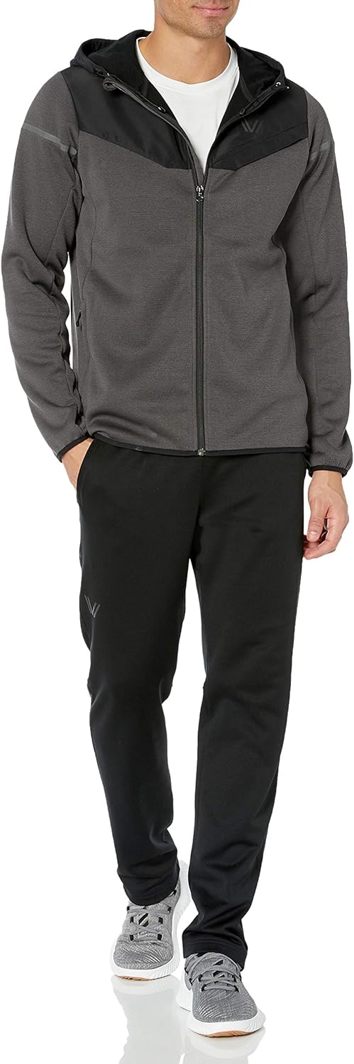Peak Velocity Men's Axiom Full-Zip Water-Repellent Loose-Fit Jacket: Clothing