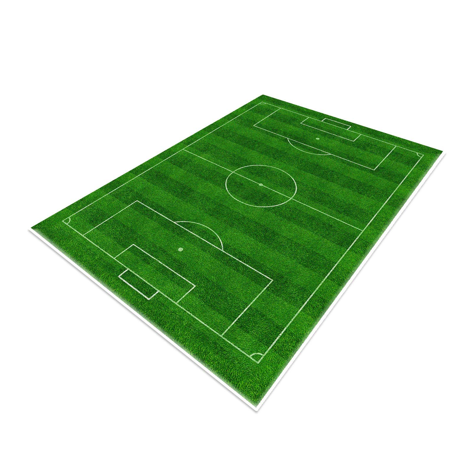 TYKTZXY Soccer Field Rug Football Rug Carpet,Funs Home Decor Play Mat for Boys Girls Sports Theme Room Green 120×180cm