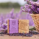 Little Soap Company Organic Lavender Soap Bar 110g Pure Vegan Cruelty Free view 3