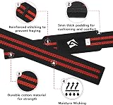 AQF Weight Lifting Straps 60CM Cotton Gym Wrist Straps Neoprene Padding view 5